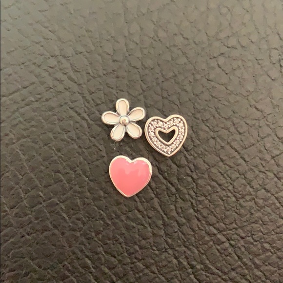 Pandora Jewelry - Heart & Flower Charms Pandora Floating Locket ❤️🌸